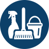 Glove Icons - Cleaning and Household Use - Blue